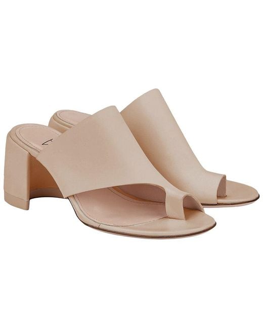 Agl Attilio Giusti Leombruni Pink Moon Thong Leather Sandal