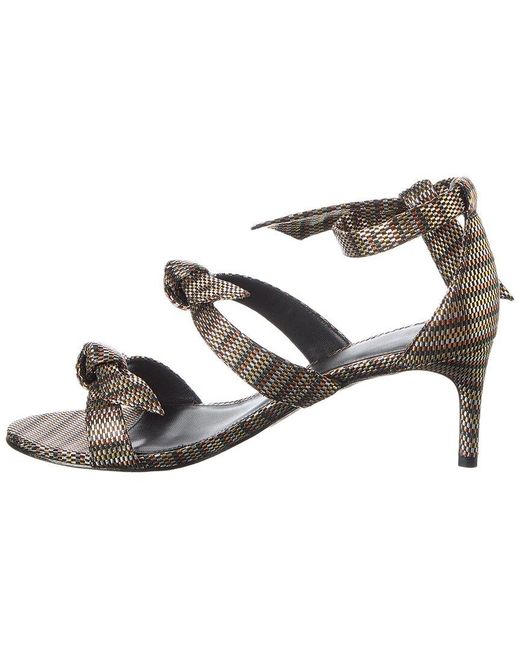 Alexandre Birman Metallic Lolita 60 Leather Sandal