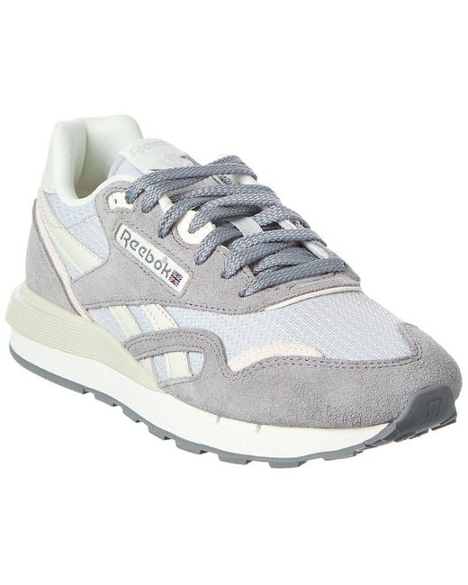 Reebok White Classic Nylon & Suede 89 Sneaker