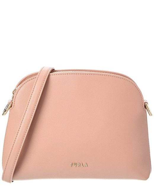 Furla Pink Zelda Mini Leather Crossbody