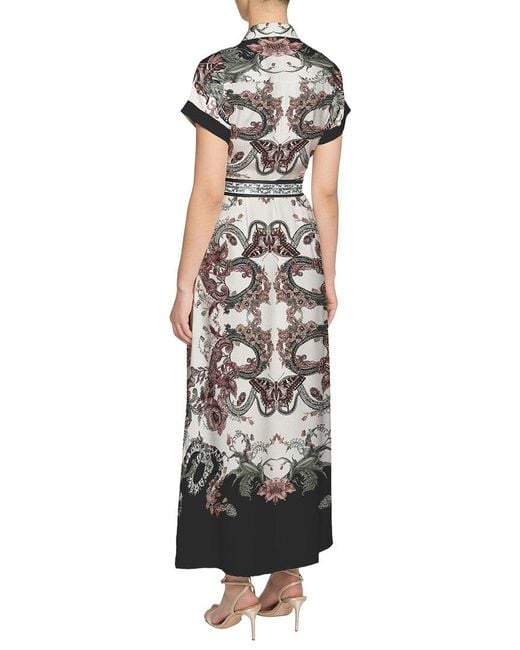 Marchesa Black Notte Garden Of Eve Maxi Dress