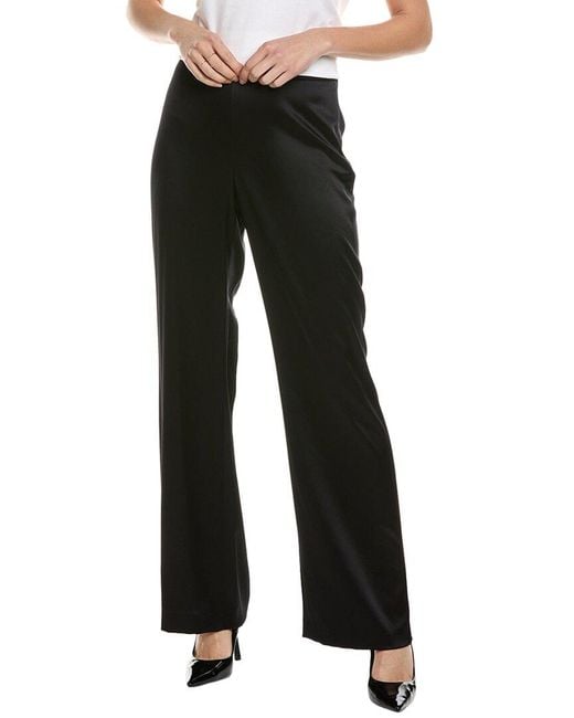 Lafayette 148 New York Black Gates Side Zip Flared Pant