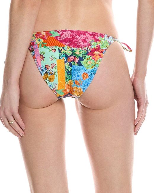 Monte and Lou Red Tie Side Bikini Bottom