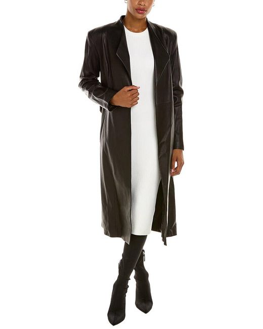 Mackage Selena Leather Trench Coat in 