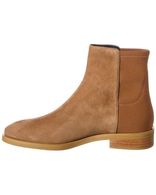 Stuart Weitzman Brown Kye City Suede Bootie