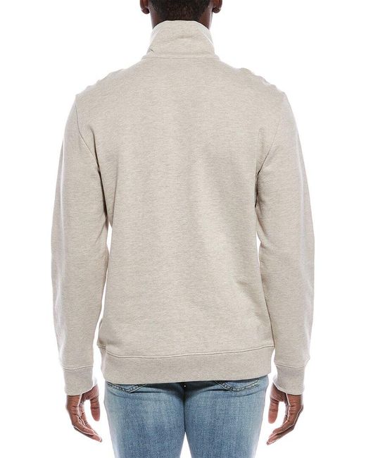 Vince Blue Mock Neck 1/4-Zip Sweater for men