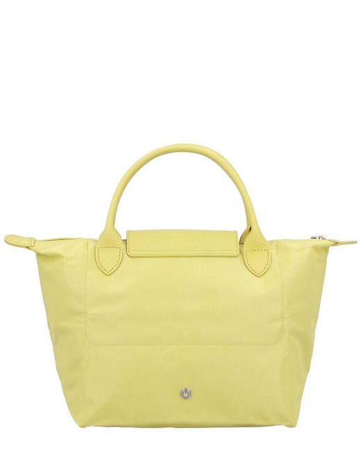 Longchamp Yellow Le Pliage One Small Canvas Handbag