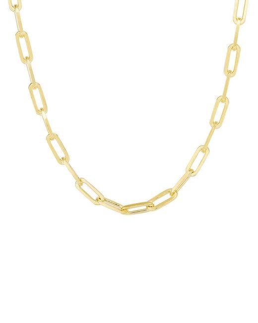 Sphera Milano Metallic 14K Over Paperclip Chain Necklace