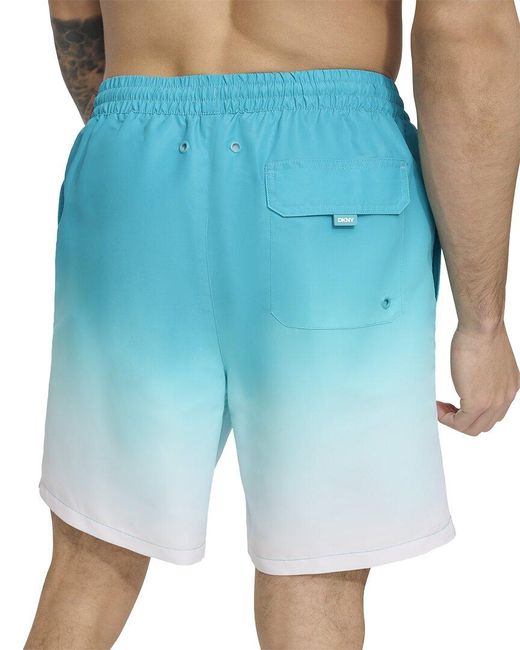 DKNY Blue Core Volley Swim Trunk for men
