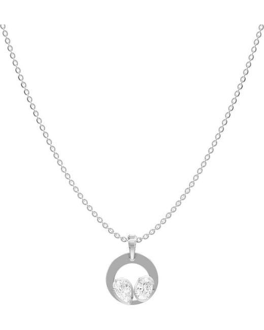 Lab Grown Diamonds Metallic 14K 1.00 Ct. Tw. Lab-Grown Diamond Necklace