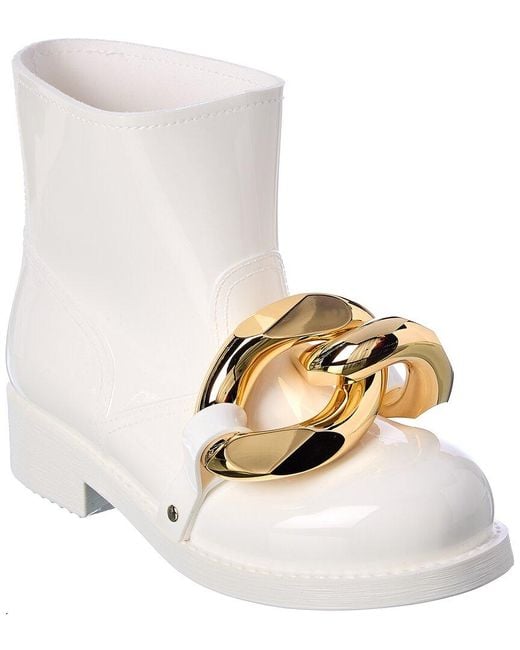 J.W. Anderson White Chain Rubber Boot