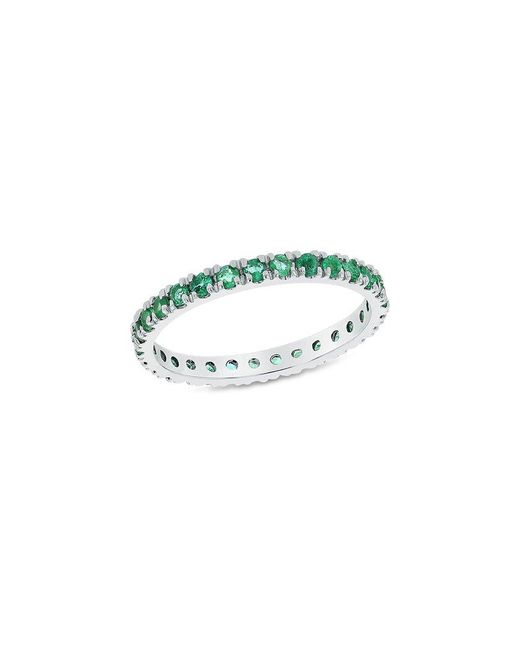 LEVARON White 14K 0.60 Ct. Tw. Emerald Stackable Ring