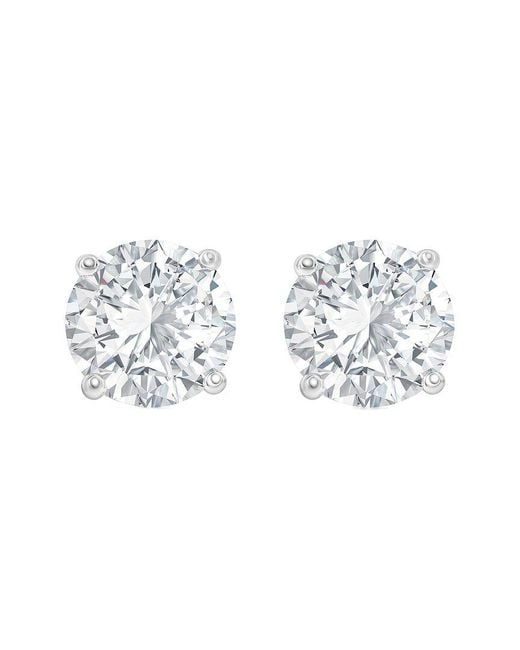 Suzy Levian CZ Jewelry White Suzy Levian Silver Cz Studs