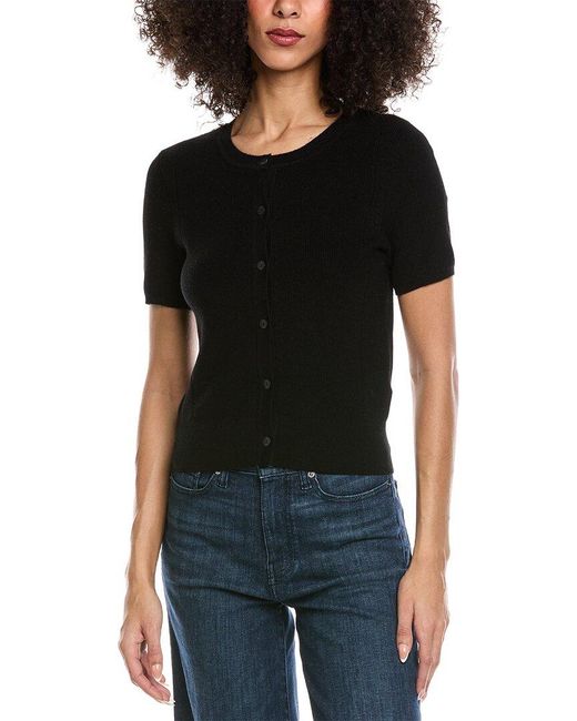 Rag & Bone Black Michal Wool-Blend Cardigan
