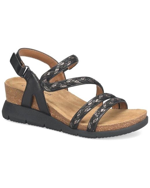 Comfortiva Metallic Silvia Leather Sandal
