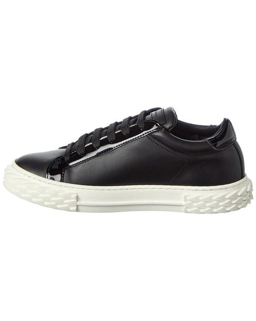 Giuseppe Zanotti Black Blabber Leather Sneaker