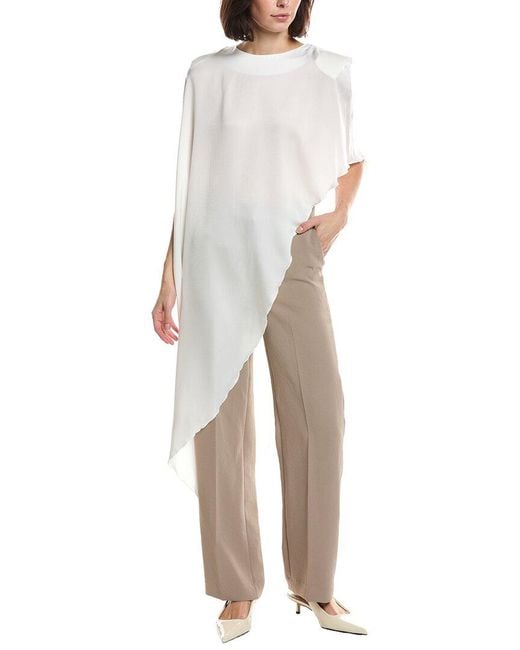 HL Affair White Extreme Asymmetrical Top