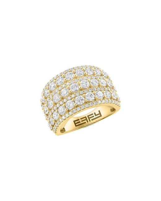 Effy Fine Jewelry White 14K 2.90 Ct. Tw. Lab-Grown Diamond Ring
