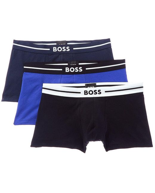 Boss Blue 3pk Bold Boxer Trunk for men