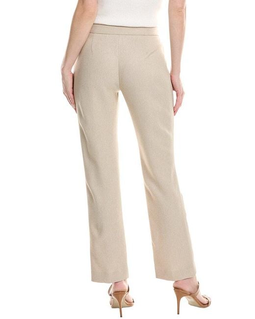 Tahari Natural Petite Twill Pant