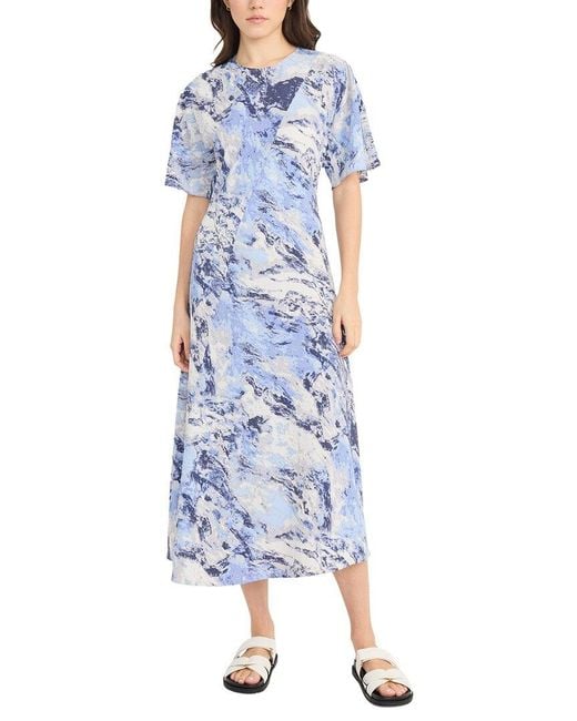 Luxely Blue Midi Dress