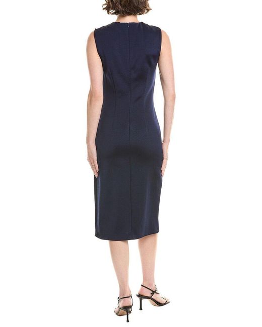 Sportmax Blue Andina Midi Sheath Dress