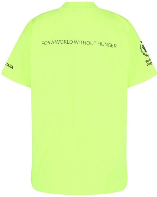Balenciaga Green World Food Programme Graphic Boxy T-Shirt