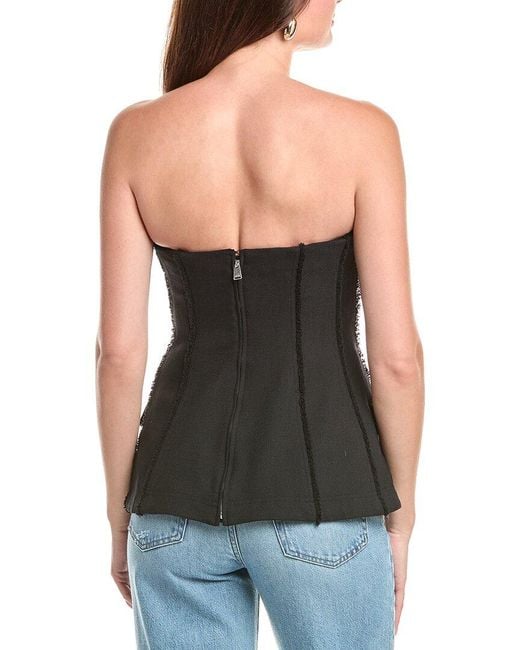 Jonathan Simkhai Black Lupita Bustier