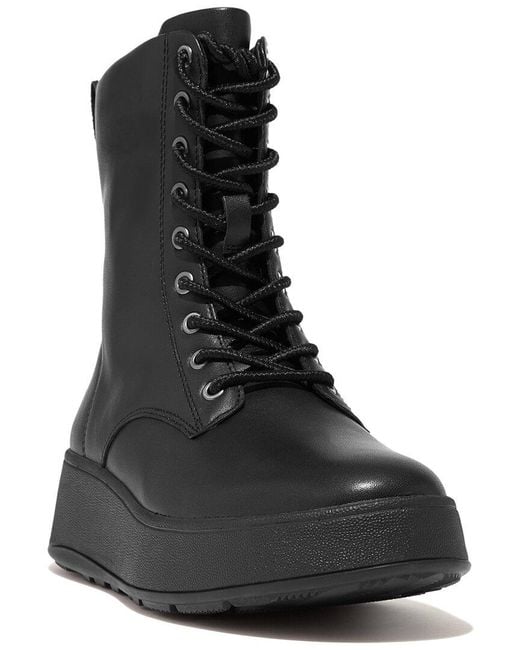 Fitflop Black F-Mode Leather Boot