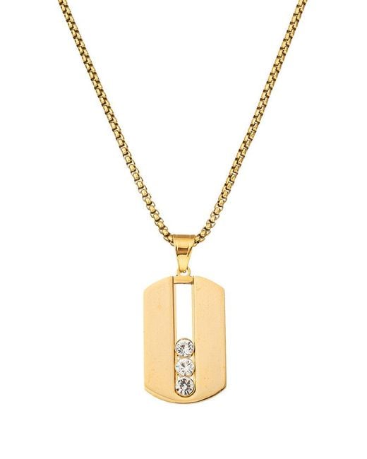 Eye Candy LA Metallic The Bold Collection Titanium Cz Kai Necklace