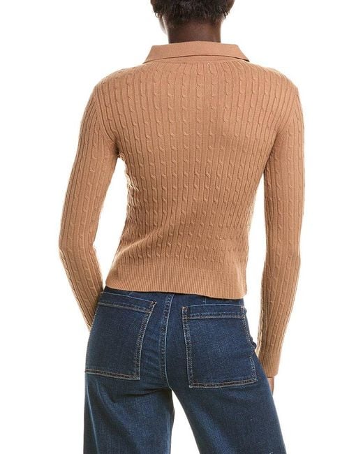 CELESTINE SEI Blue Polo Sweater
