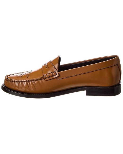 Céline Brown Vivienne Leather Loafer