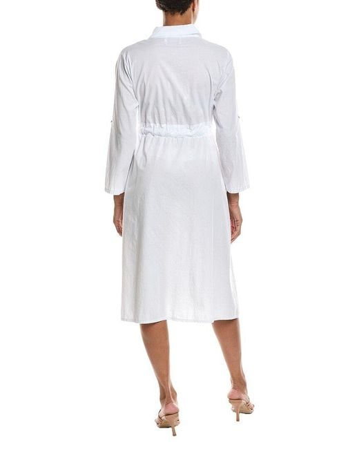 Persaman New York White Elastic Waist Dress