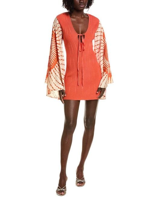 Alexis Orange Lai Dress