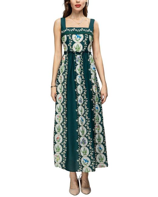 BURRYCO Green Maxi Dress