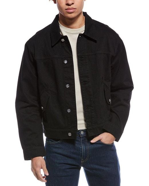Helmut Lang Black Apex Trucker Jacket for men