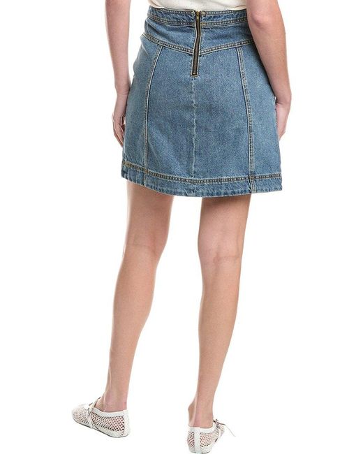 Cabi Blue Speedway Skirt