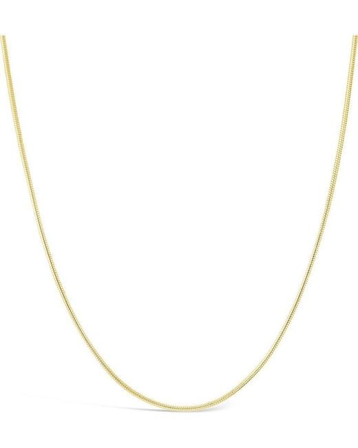 Sterling Forever Metallic 14K Plated Snake Chain Necklace
