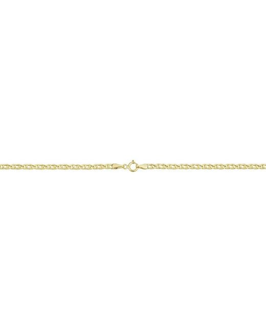Italian Gold Metallic 14K Tiger Eye Chain Necklace