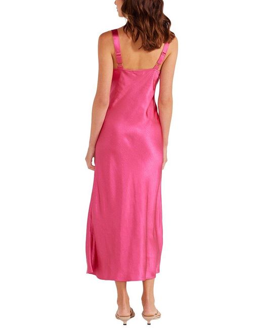 MINKPINK Pink Mariana Bias Midi Dress