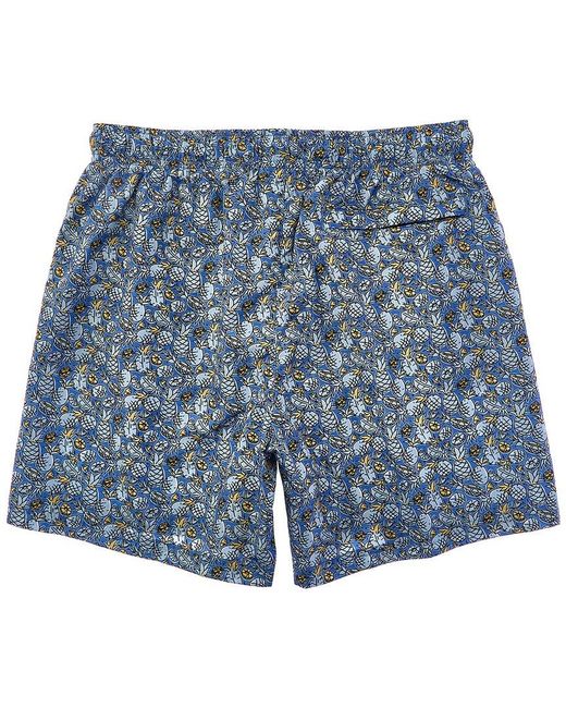 Eton of Sweden Blue Pineapple Swim Short for men