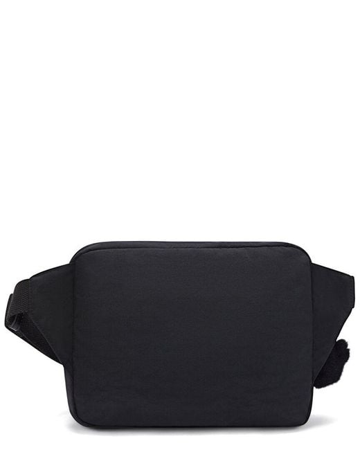 Kipling Nylon Waist Bag with Zip Compartments in Black Lyst