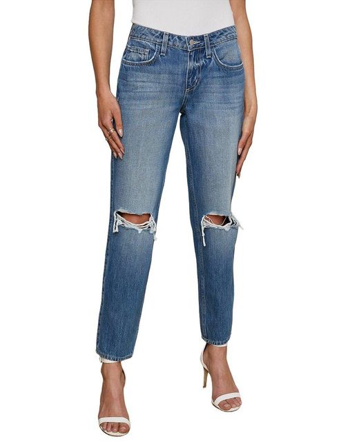 L'Agence Blue Nevia Woodrow Dest Straight Leg Jean