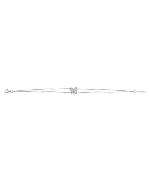 Sabrina Designs White 14K 0.27 Ct. Tw. Butterfly Bracelet