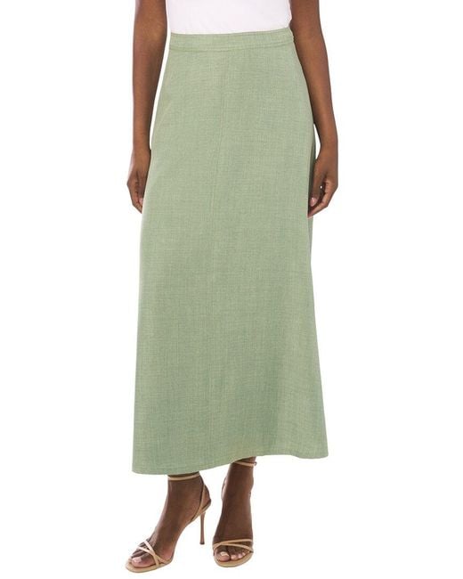 Vince Camuto Green Aline Maxi Skirt