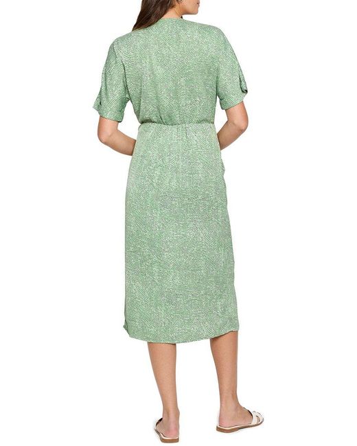 NIC+ZOE Green Nic+zoe Swirling Sands Wren Wrap Dress