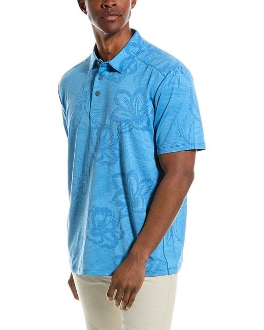 Tommy Bahama Blue Delray Fresco Polo Shirt for men