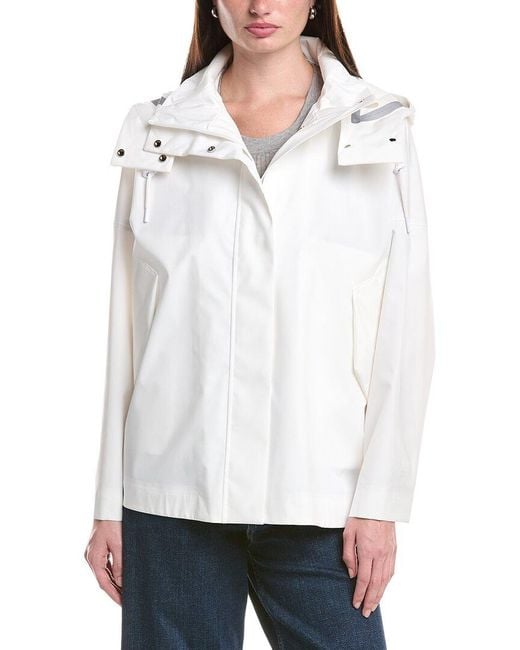 Max Mara White Preston Raincoat