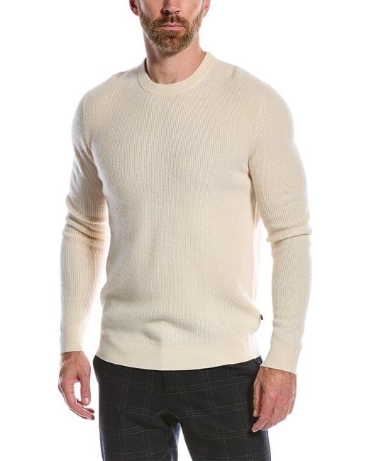 Ted Baker White Steall Cashmere Crewneck Sweater for men