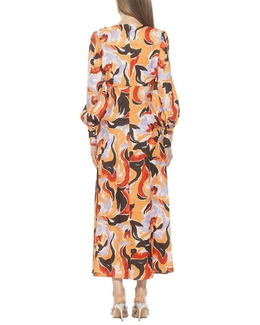Alexia Admor Orange Yesenia Fit And Flare Dress